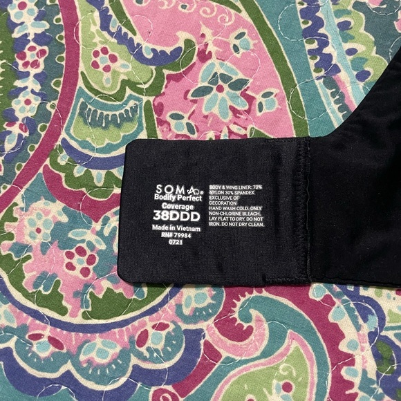 Soma Bodify Perfect Coverage Bra - Size 38DDD - Picture 3 of 4